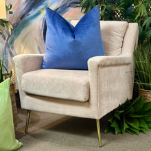 Load image into Gallery viewer, Pink Velvet-Like Chair
