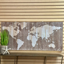 Load image into Gallery viewer, Wooden World Map Art
