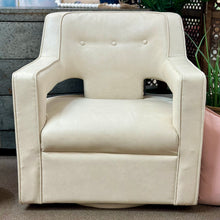 Load image into Gallery viewer, Ivory Swivel Accent Chair
