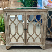Load image into Gallery viewer, Mirrored Wooden Cabinet
