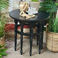 Load image into Gallery viewer, Black Round Side Table
