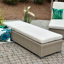 Load image into Gallery viewer, Resin Wicker Outdoor Chaise Lounge
