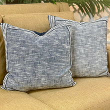 Load image into Gallery viewer, Blue/White Down Alternative Pillow
