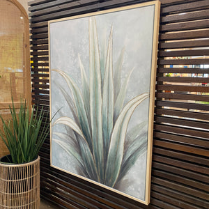 Green & Gold Agave Art