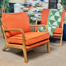Load image into Gallery viewer, Orange Modern Accent Chair
