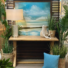 Load image into Gallery viewer, White Washed Trestle Desk/Console
