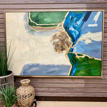 Load image into Gallery viewer, Green &amp; Grey Abstract II
