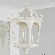 Load image into Gallery viewer, Distressed Ivory Chandelier

