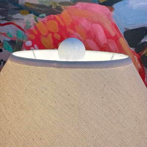 White Plaster Lamp