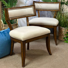Load image into Gallery viewer, Curved Ivory Dining Chair
