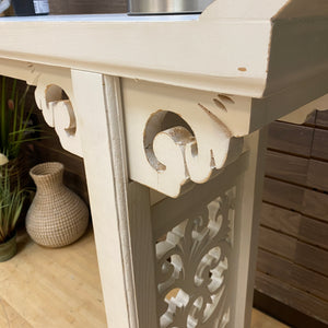 White Altar Table Console