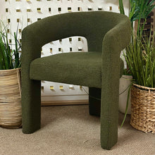 Load image into Gallery viewer, Green Sherpa Dining Chair
