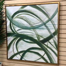 Load image into Gallery viewer, Green Circles Abstract II Art
