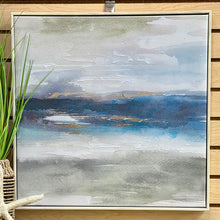 Load image into Gallery viewer, Blue/Green/Silver Abstract I
