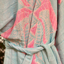 Load image into Gallery viewer, Aqua/Pink Elephant Kimono
