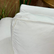 Load image into Gallery viewer, PB 'Comfort Roll' White Slipcover Sofa
