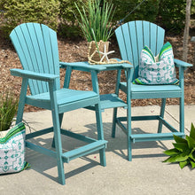 Load image into Gallery viewer, S/2 Aqua Adirondack Seating Set
