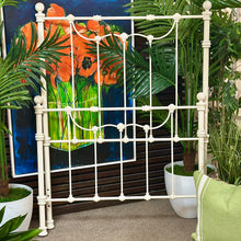 Load image into Gallery viewer, Twin Ivory Metal Bed
