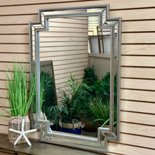 Load image into Gallery viewer, Lg Silver Beaded Mirror
