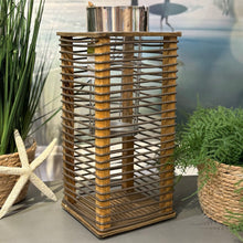 Load image into Gallery viewer, Wooden Slat Lantern
