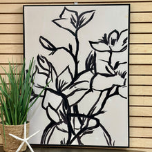 Load image into Gallery viewer, Black/White Floral Art
