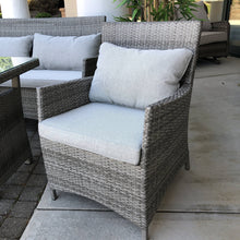 Load image into Gallery viewer, 4PC Outdoor Grey Chat Set
