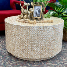 Load image into Gallery viewer, Round Capiz Shell Coffee Table
