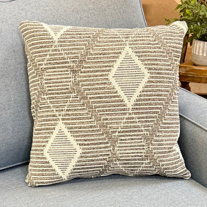 Grey/White Patterned Pillow