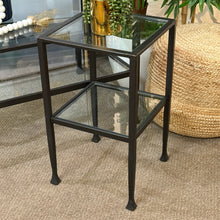 Load image into Gallery viewer, Iron &amp; Glass Side Table

