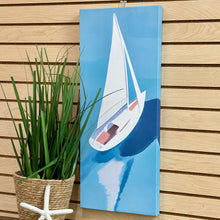 Load image into Gallery viewer, Blue Sailboat Canvas I
