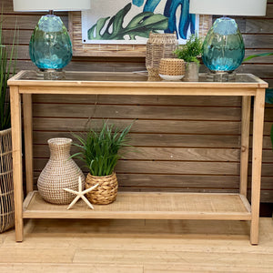 Natural Cane Console
