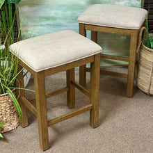 Load image into Gallery viewer, Set/3 Greige Stools
