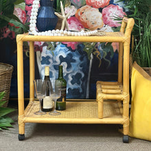 Load image into Gallery viewer, Bamboo/Wicker Bar Cart
