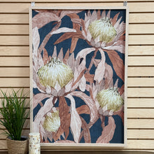 Load image into Gallery viewer, Navy/Beige Floral Print I
