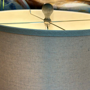Grey Dots Resin Lamp