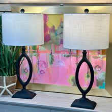 Load image into Gallery viewer, Black Oval Lamp
