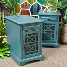 Load image into Gallery viewer, Teal Chairside Table
