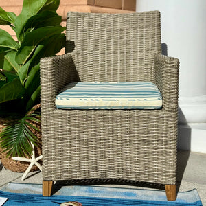 Wicker Chair W/Cushion