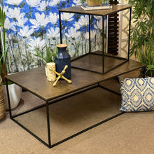Load image into Gallery viewer, Gold Metal Coffee Table
