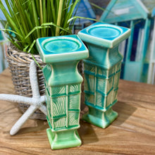 Load image into Gallery viewer, Blue/Green Candle Holder
