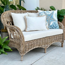 Load image into Gallery viewer, Natural Wicker Loveseat
