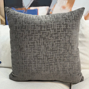 Grey Abstract Pattern Pillow