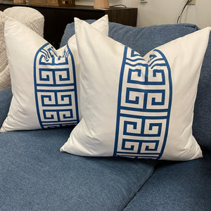 Blue Pattern Down Pillow