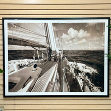 Load image into Gallery viewer, B&amp;W Sailboat Art
