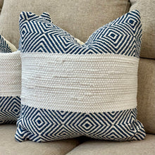 Load image into Gallery viewer, Blue Diamond Down Pillow
