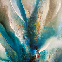 Load image into Gallery viewer, Teal/Gold Abstract II

