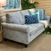 Load image into Gallery viewer, Haverty's Light Blue Sofa
