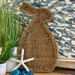 Sm Woven Rabbit Tray