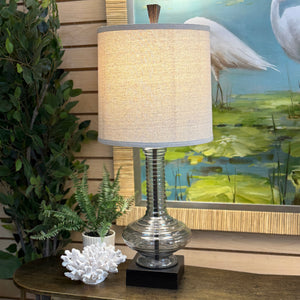 Glass Ribbed Lamp