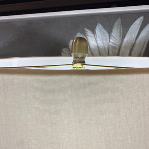White/Gold Striped Lamp